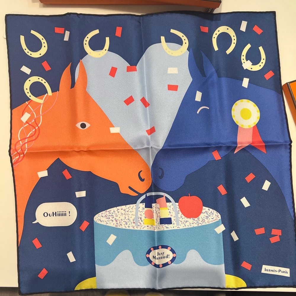 Hermes scarf 45 Just married